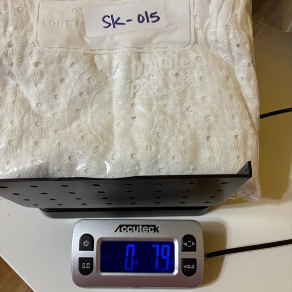 Anna-Kaci Womens Eyelet Dress Bell Sleeve Mini Babydoll Dress‎ Size Large Boho - Picture 9 of 9